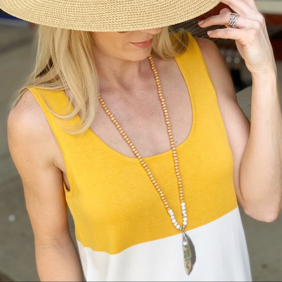 Infinity Raine Jewelry - ✨LAST ONE ✨Silver leaf pendant with wooden beads